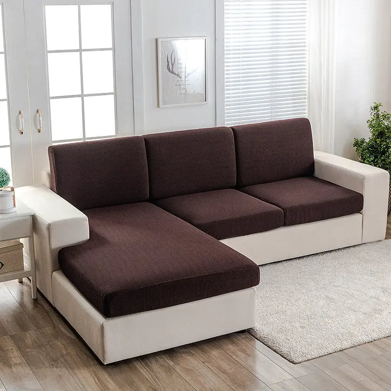 Housse Assise Imperméable CIRCLE Brown-Enlarged Double