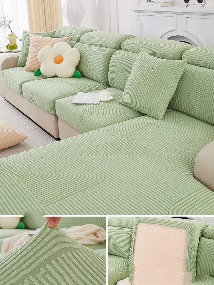 Housse Assise Universelle 4Sofa Cloud stream green-Double L