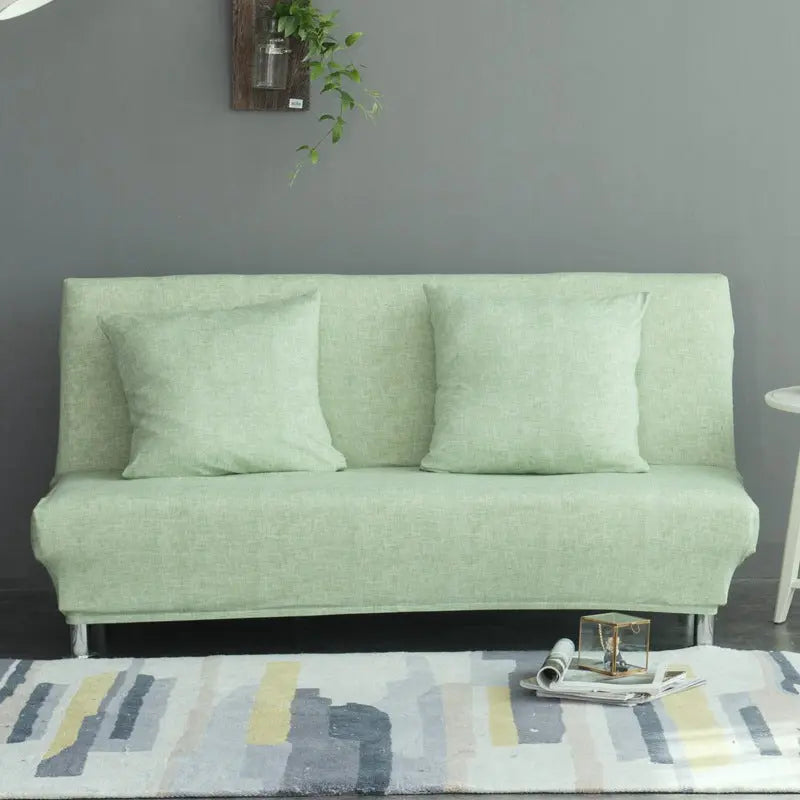 Housse BZ Canapé Lin UNIKLIN Grass green-120 to 155cm
