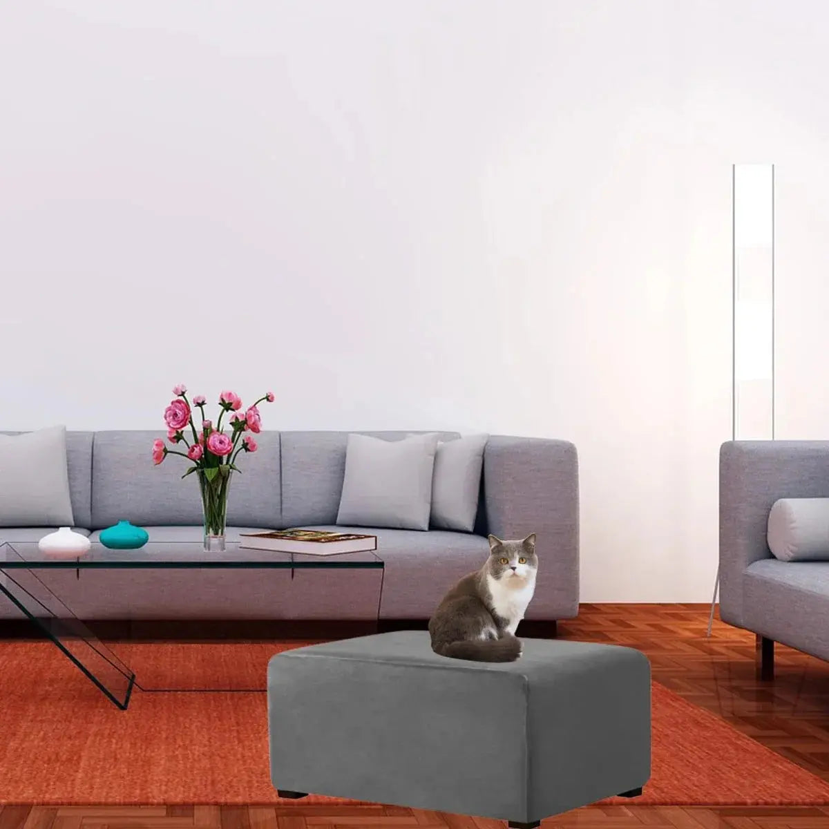 Housse Banquette Velours Extensible FOLINA Housse de France