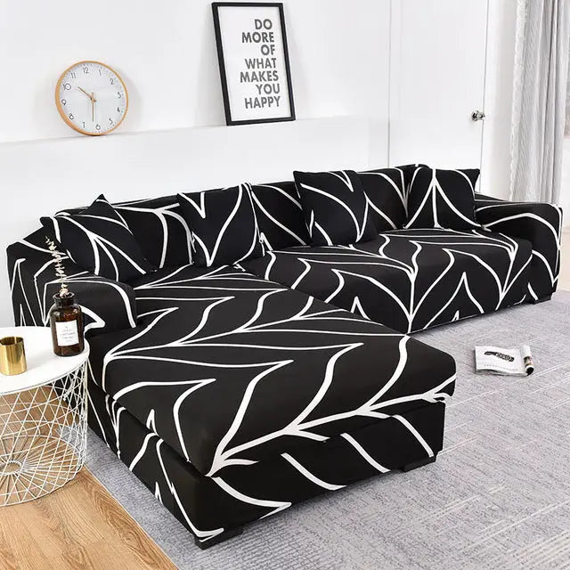 Housse Canapé Angle Élastique GEOFIT 4 Style-B