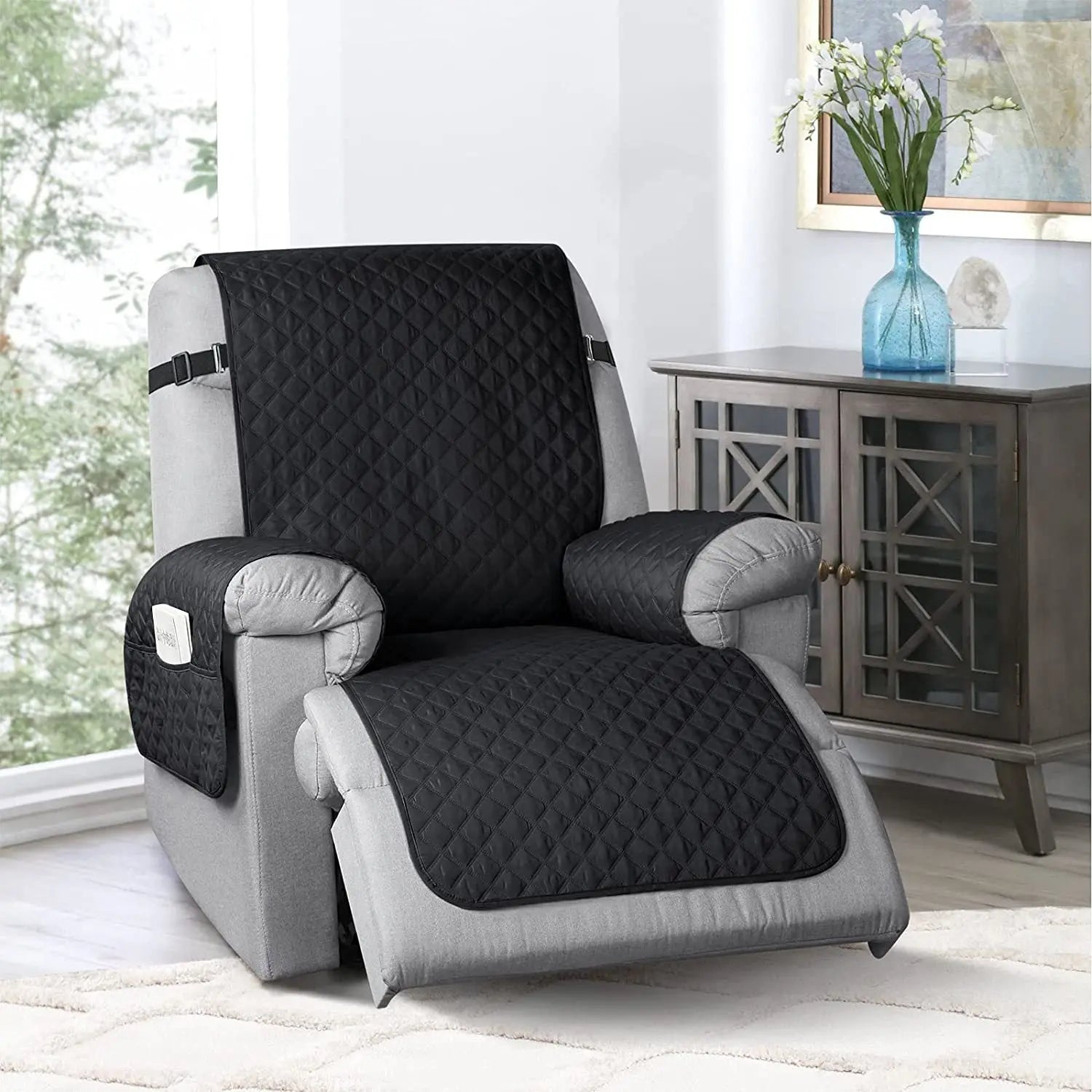 Housse Canapé Imperméable NERU Black-Single