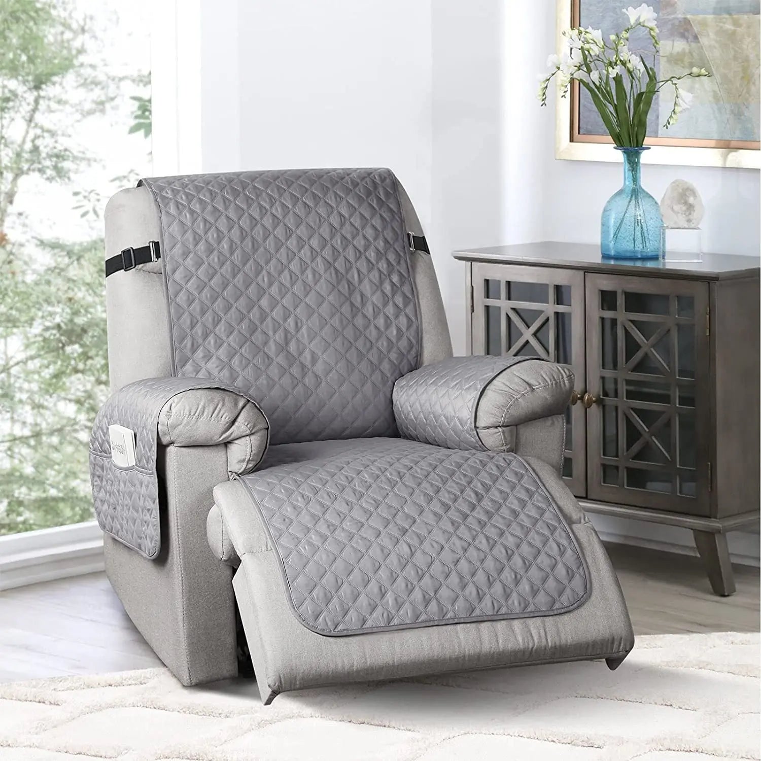 Housse Canapé Imperméable NERU Light Gray-Single