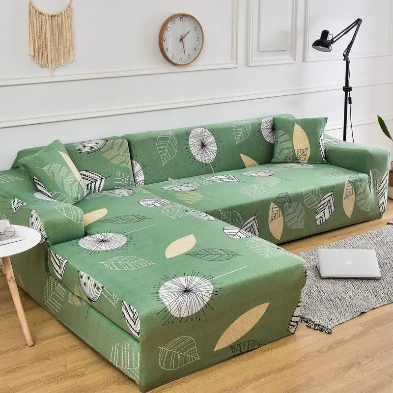 Housse Canapé Moderne NOVALUX Green branches green leave-Double 145to190