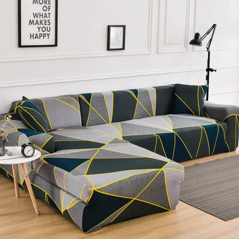 Housse Canapé Moderne NOVALUX Green Grey-Quad 230to300