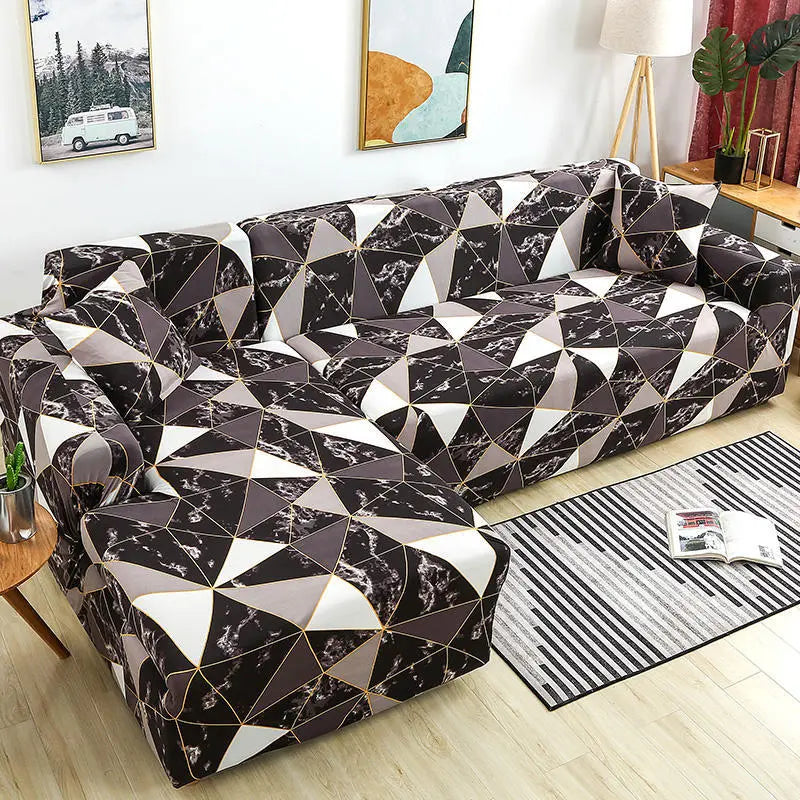 Housse Canapé Modulaire SOFANGEO Ink rock-140to180cm
