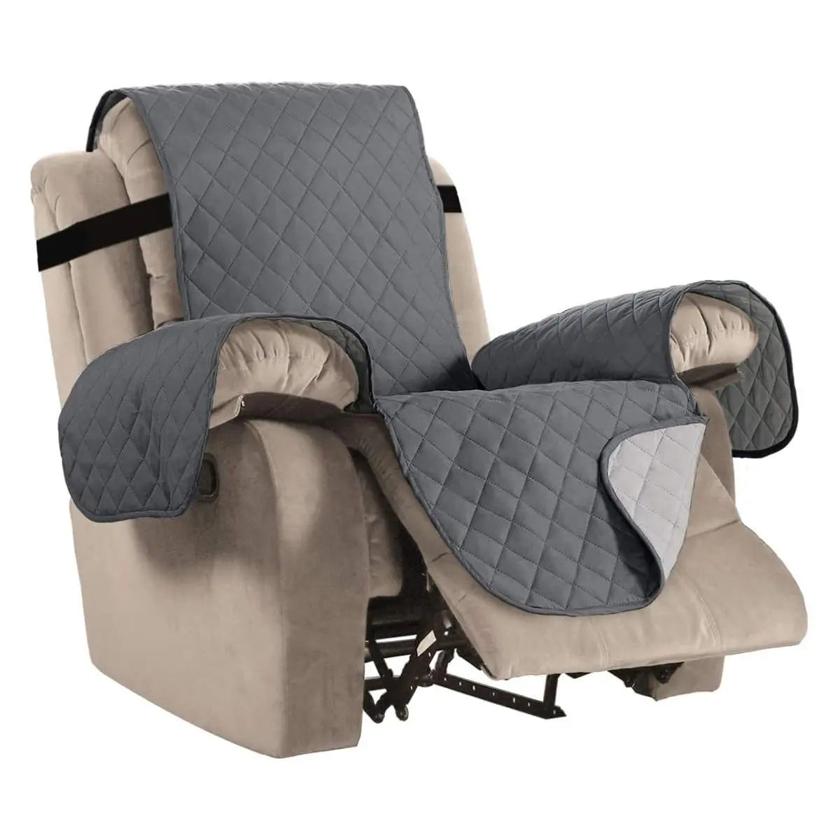 Housse Canapé Relax Antidérapante SOLANO Grey-small