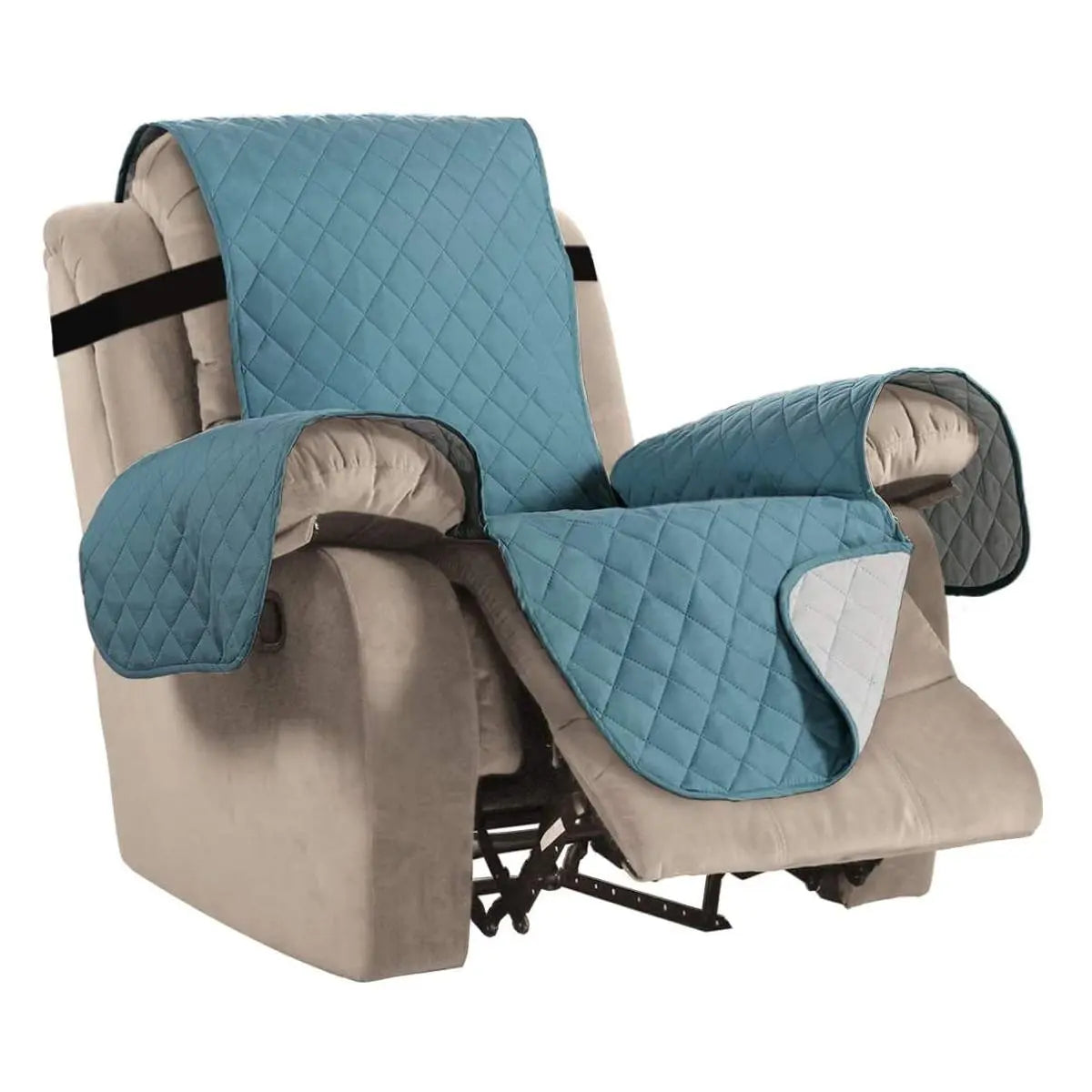 Housse Canapé Relax Antidérapante SOLANO Gray blue-small