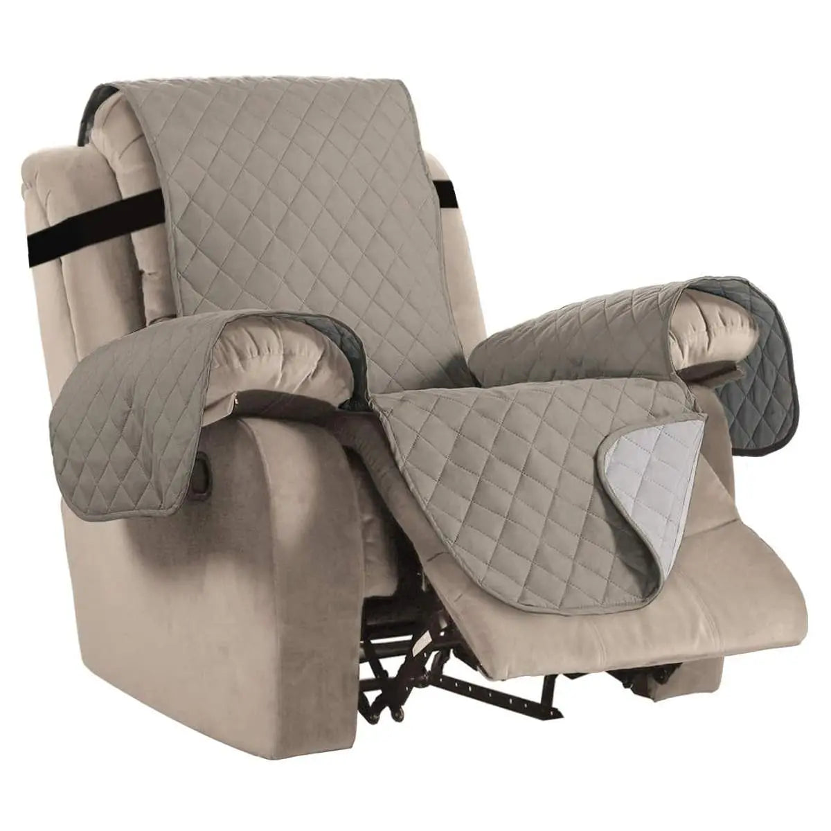 Housse Canapé Relax Antidérapante SOLANO Khaki-Large