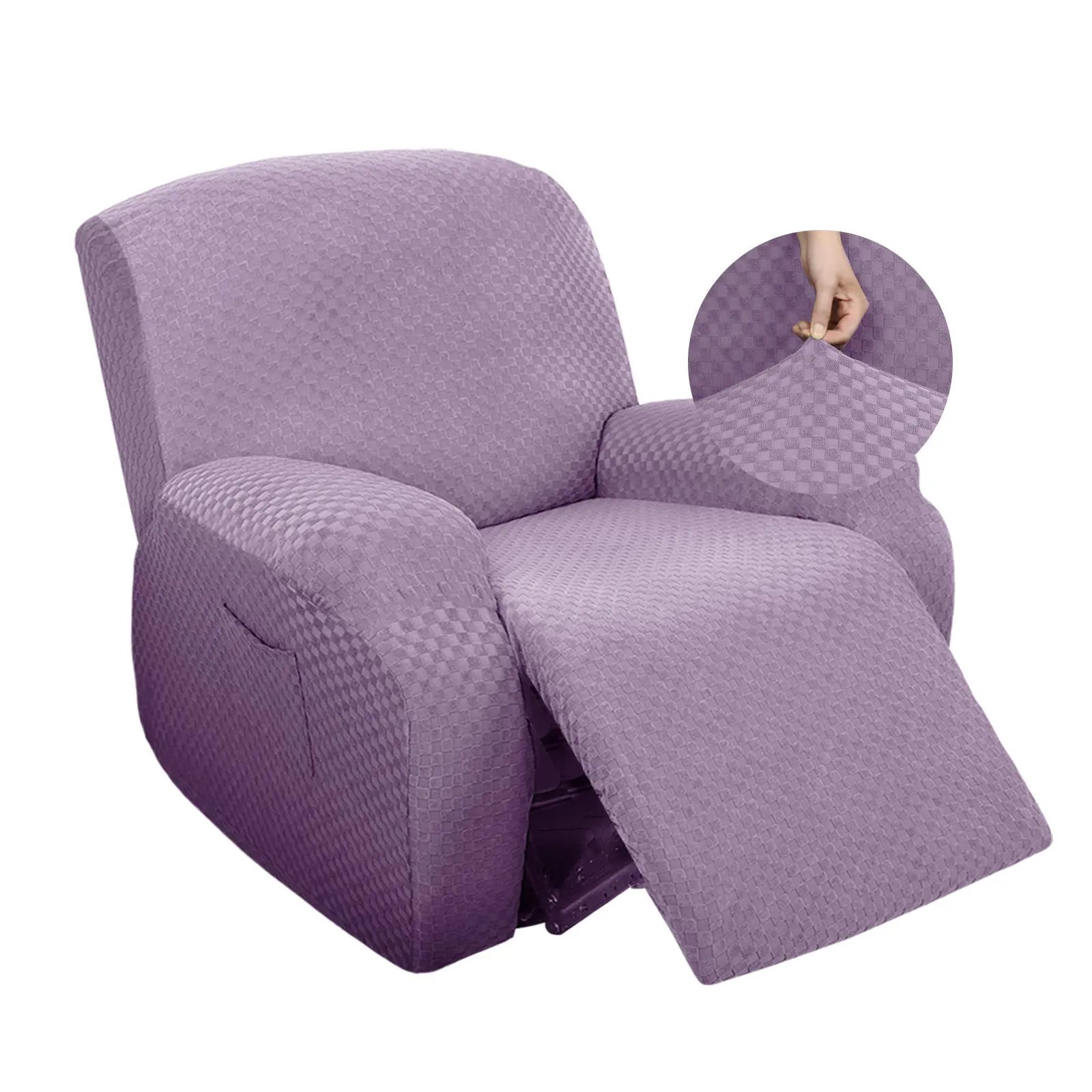 Housse Canapé Relax Extensible PALOMA Light Purple-Single Seat