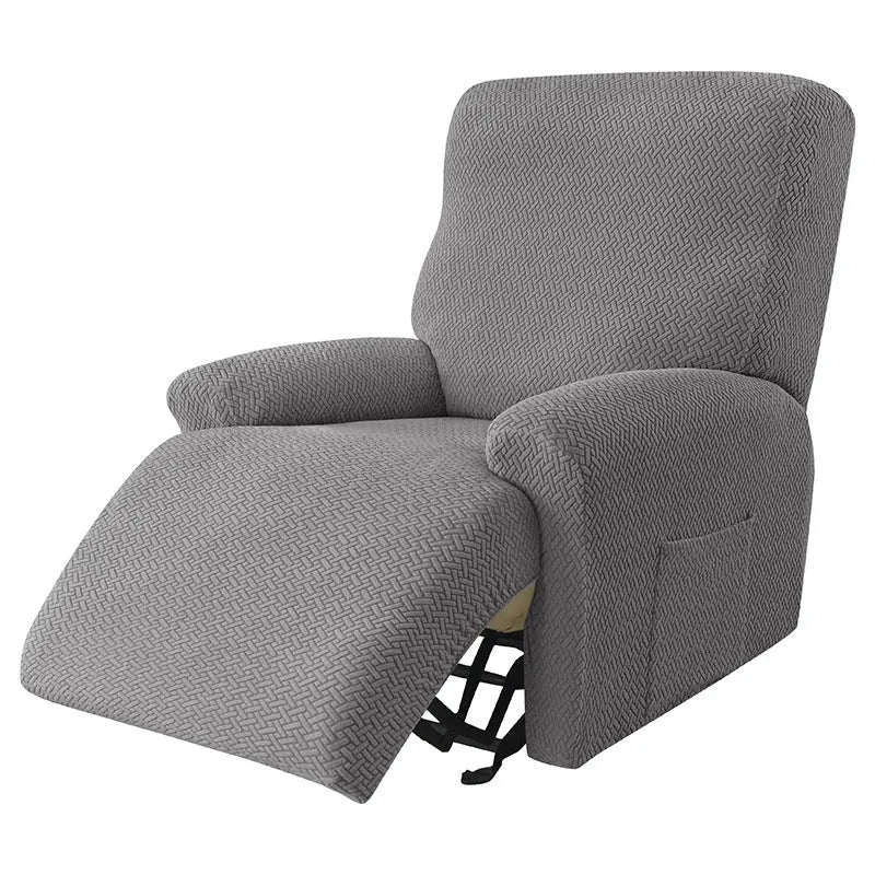 Housse Canapé Relax Moderne VELASI 04 Medium Gray-Double seat