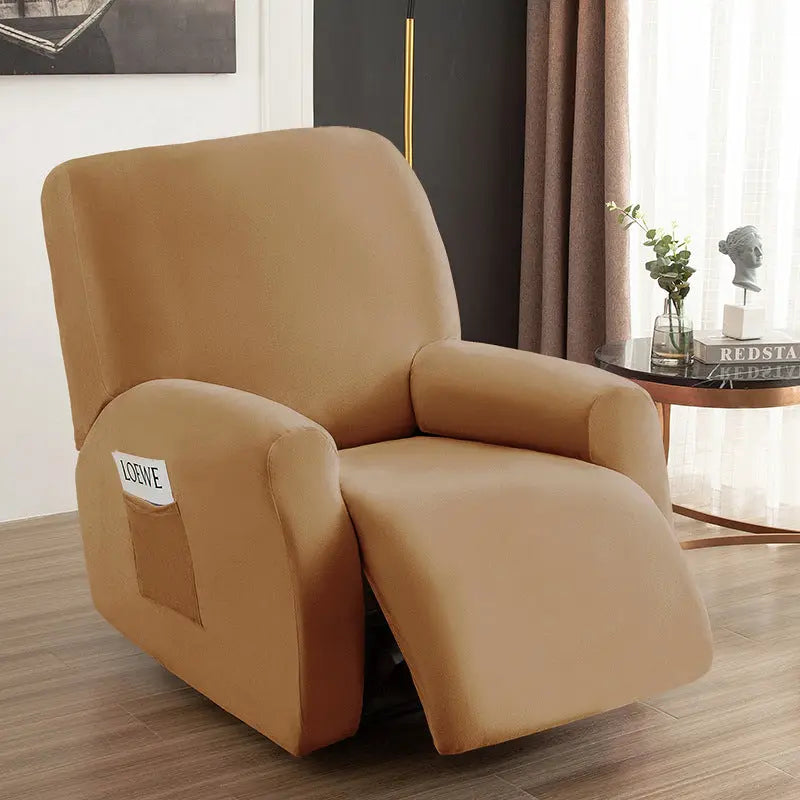 Housse Canapé Velours Élastique FOXVEL Camel-Chivas Regal single seat