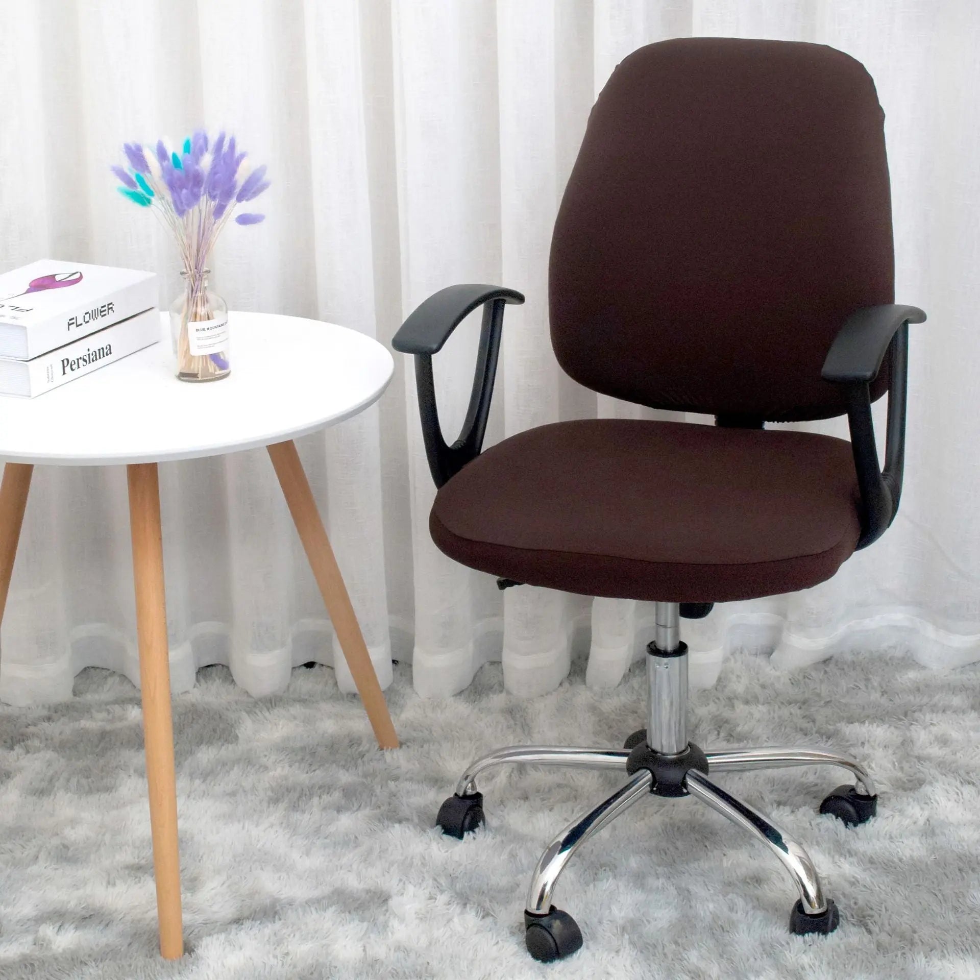 Housse Chaise Élastique ARENO Coffee-Free Size