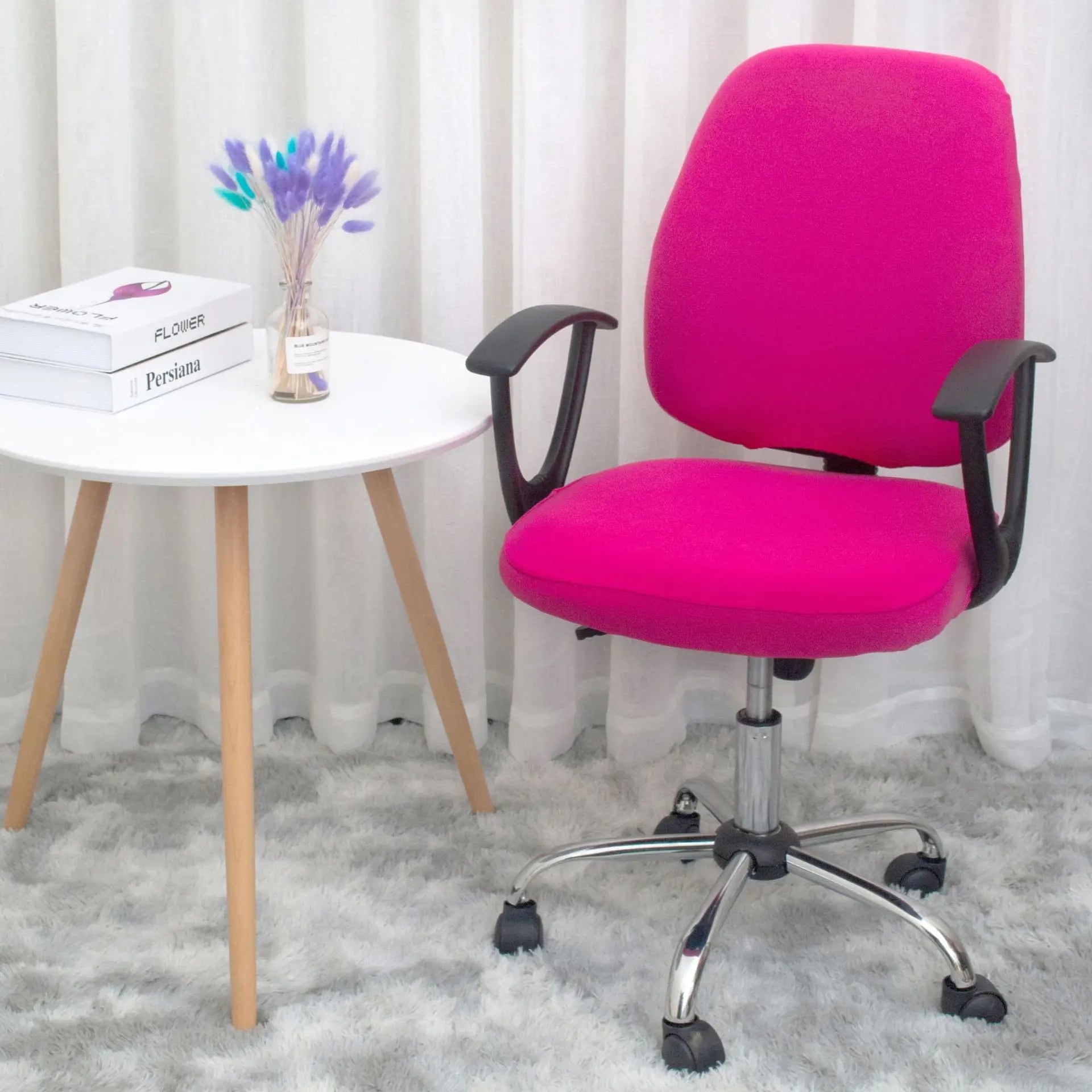Housse Chaise Élastique RESTYLE Rose Red-Free Size