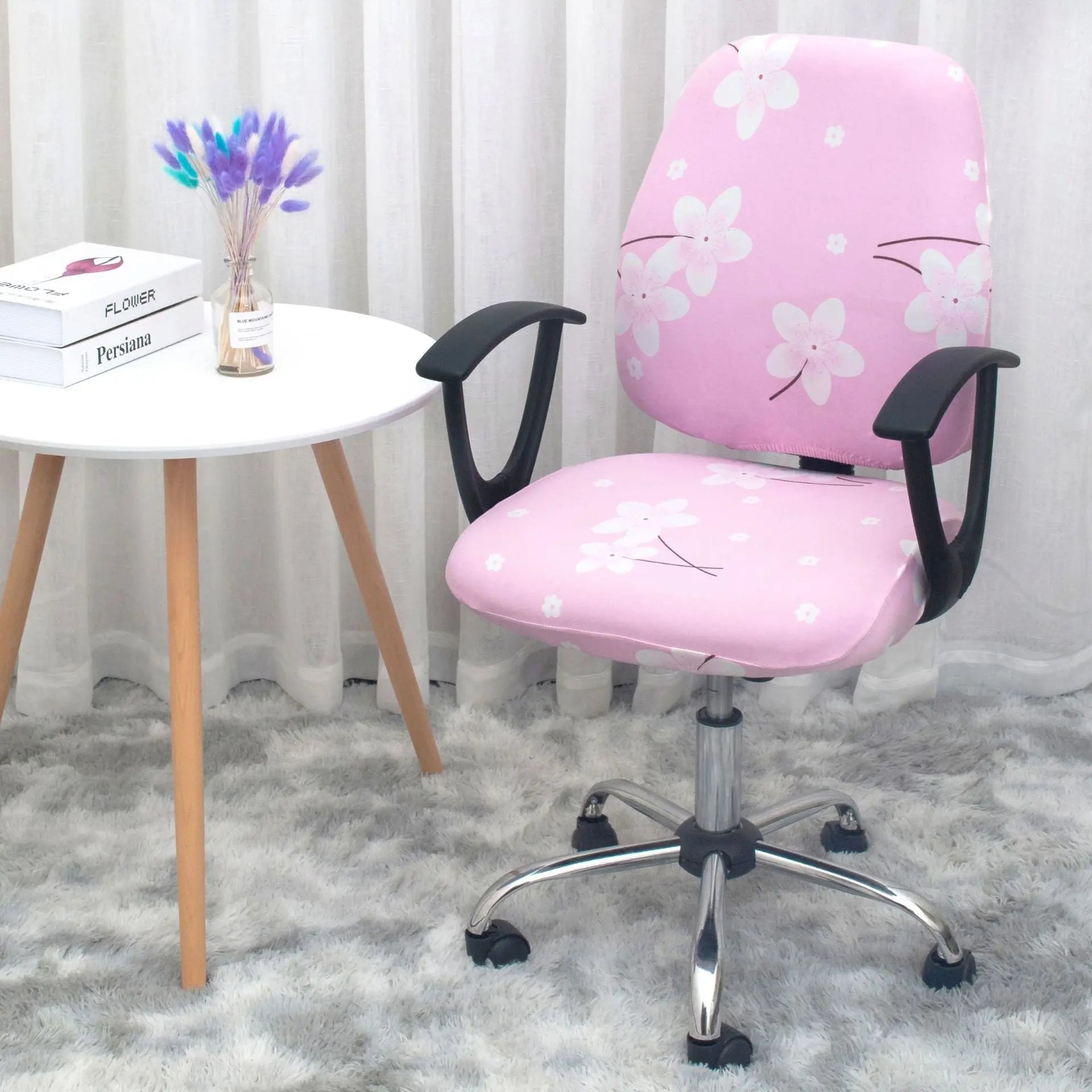 Housse Chaise Élastique RESTYLE Peach And Plum Garden-Free Size