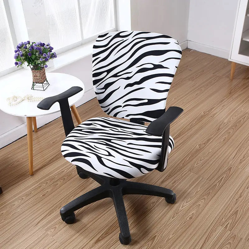 Housse Chaise Swivel SPLITA Zebra Pattern-Split Chair Cover