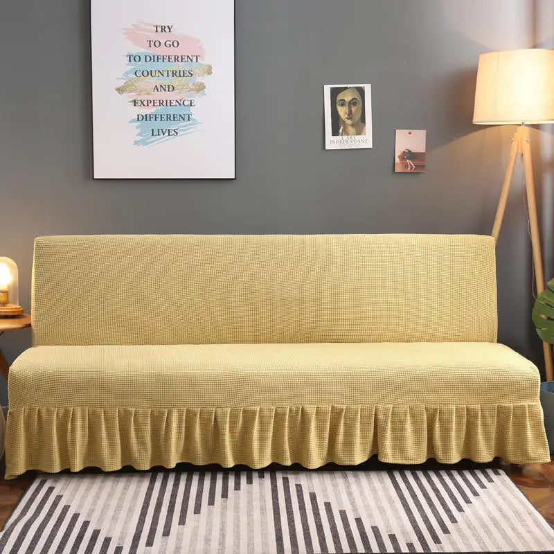 Housse Clic Clac Moderne LYVON Rice Fragrance Yellow-150x170cmx100cm