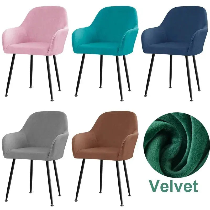 Housse De Chaise Velours Extensible VELINO Housse de France
