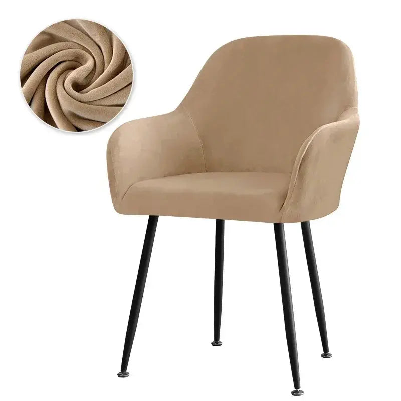 Housse De Chaise Velours Extensible VELINO Housse de France