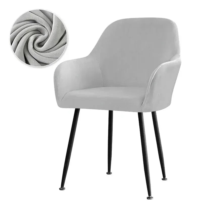 Housse De Chaise Velours Extensible VELINO Housse de France