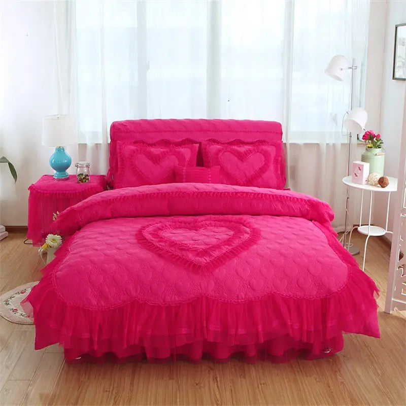 Housse De Matelas Antidérapante POLI 梦 Rose-180x 200cm-Bed skirt