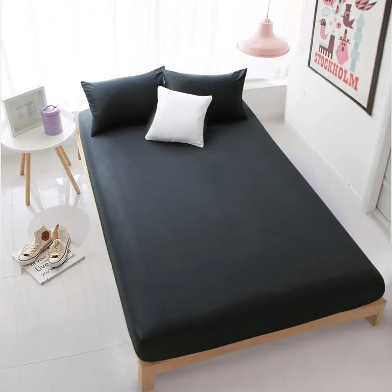 Housse De Matelas Coton Antidérapant SERENA Black-120