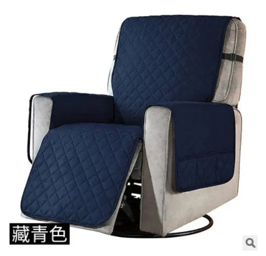 Housse Fauteuil Anti-Glisse RELAXOR Navy Blue-L