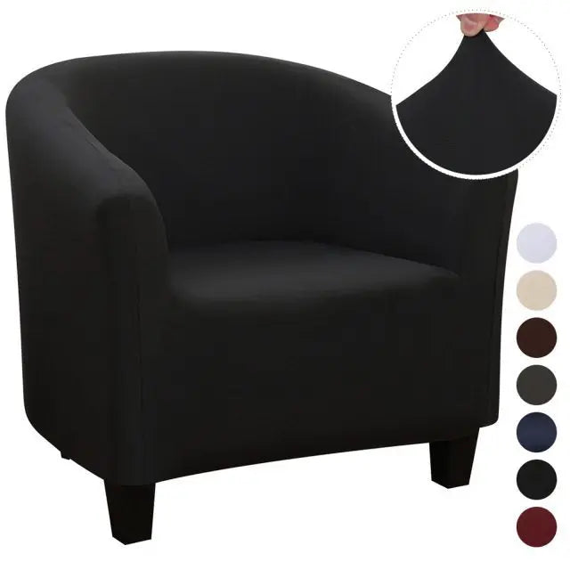 Housse Fauteuil Imperméable SOFTY Black Shred milk
