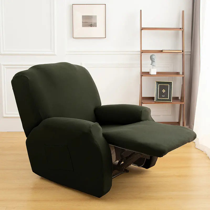 Housse Fauteuil Élastique FLOCKY Grey green-Chivas Single