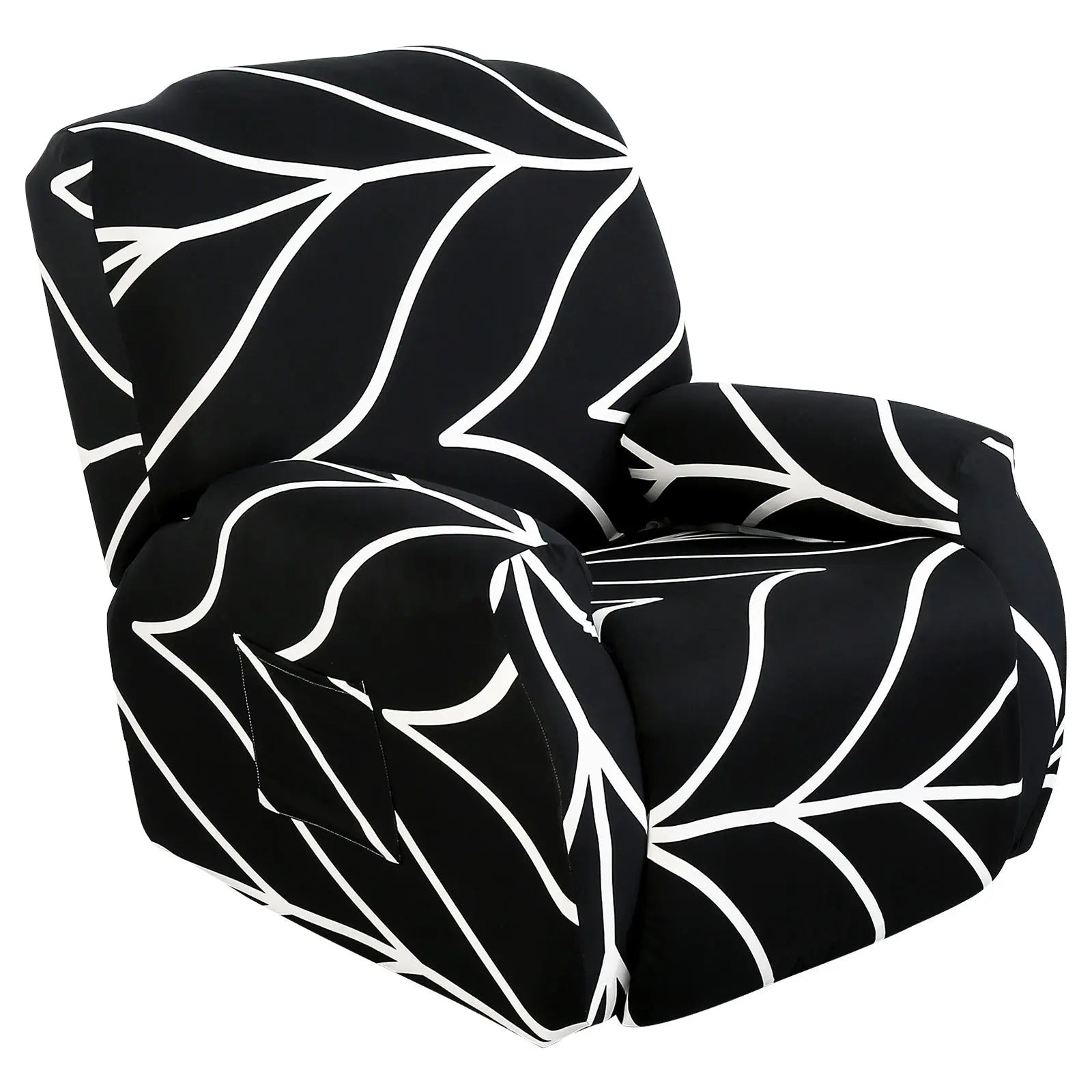 Housse Fauteuil Élastique FLOCKY Black style-Chivas Single