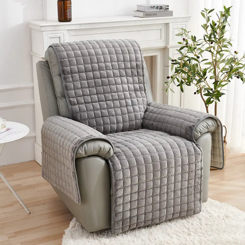 Housse Fauteuil Relax Douceur MIKA Grey-116x190CM