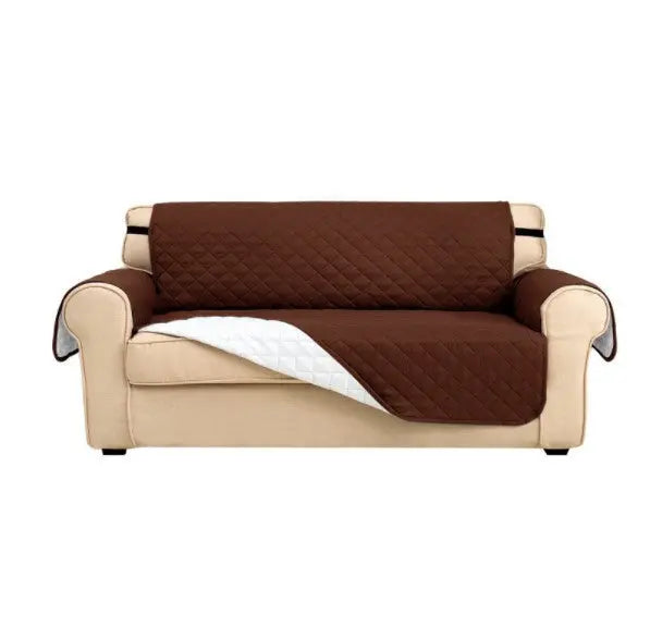Housse Fauteuil Réversible NOVARA Dark brown-Chair