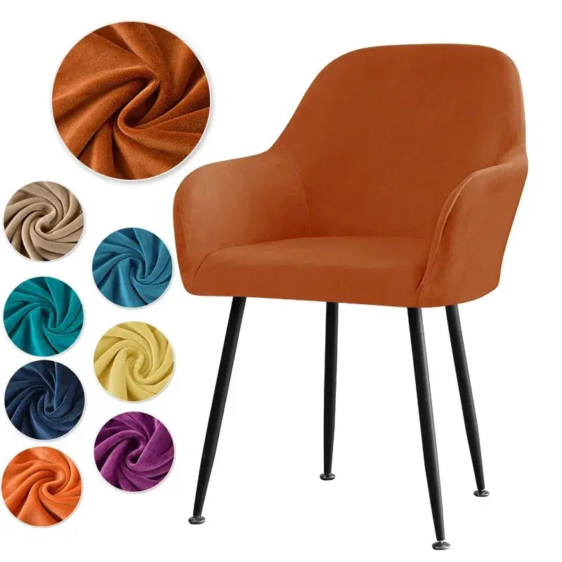 Housse Fauteuil Velours Scandinave PLENIO Housse de France