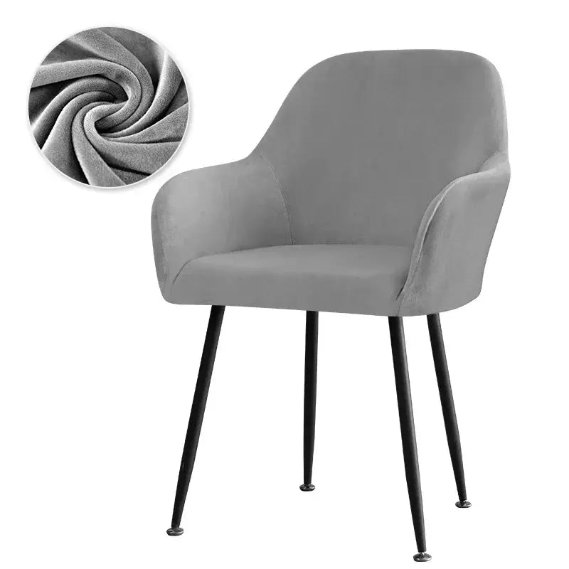Housse Fauteuil Velours Scandinave PLENIO Housse de France
