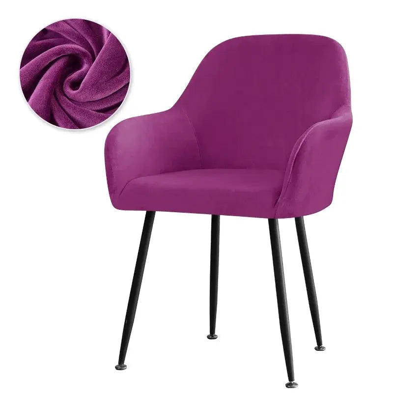 Housse Fauteuil Velours Scandinave PLENIO Housse de France