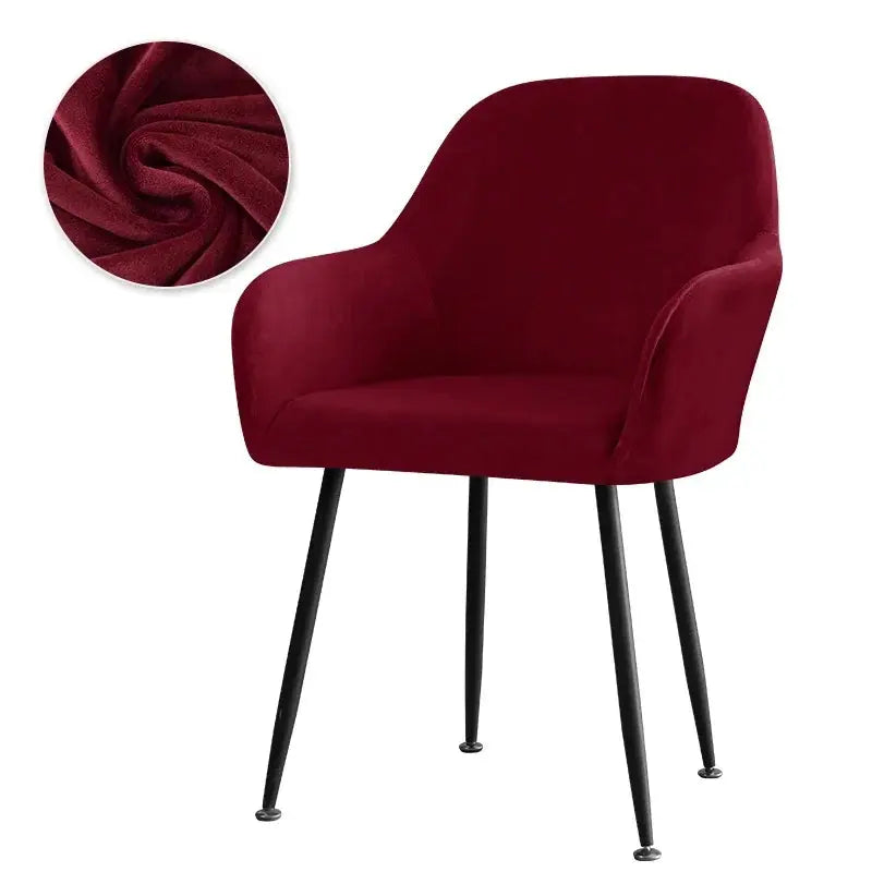 Housse Fauteuil Velours Scandinave PLENIO Housse de France