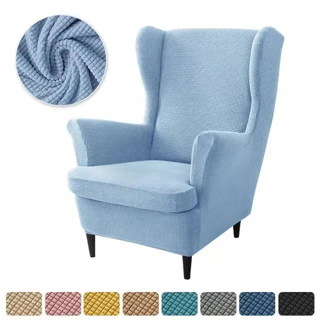 Housse Fauteuil Élastique TIGO Sky Blue-3PCS SET