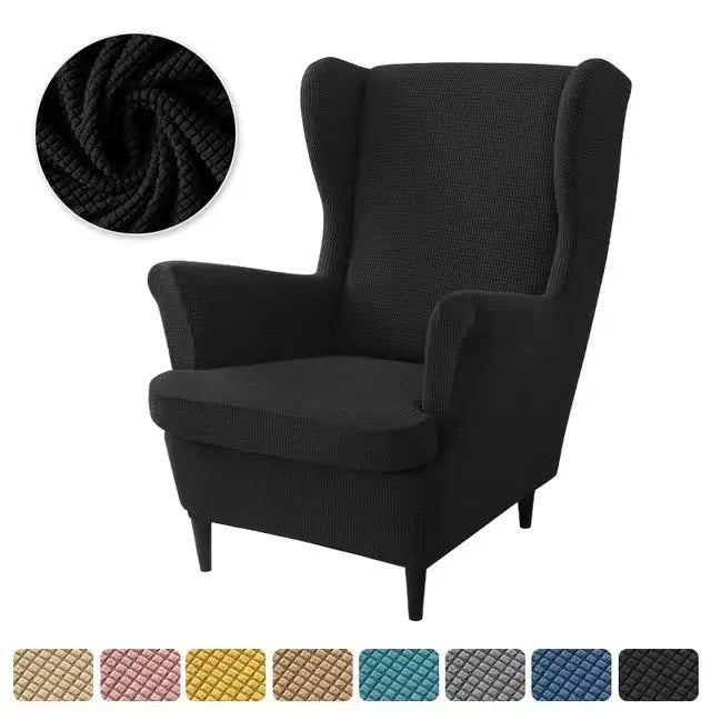 Housse Fauteuil Élastique TIGO Black-3PCS SET