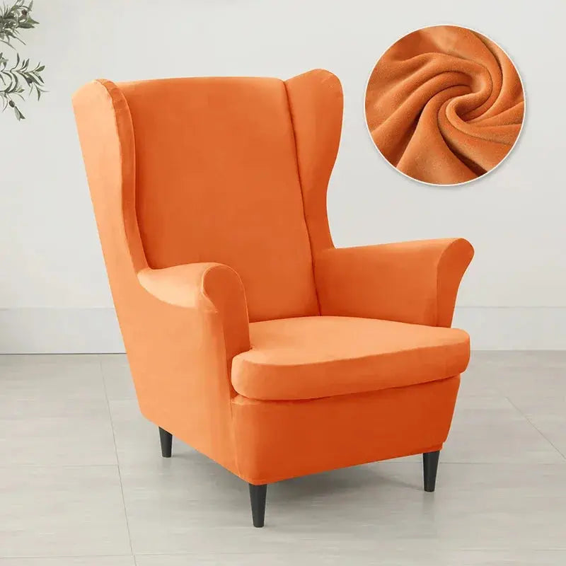 Housse Fauteuil à Oreilles Velours VELORIN Housse de France