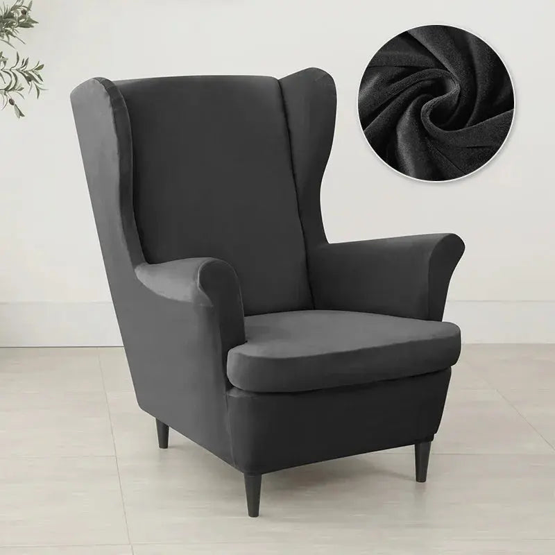 Housse Fauteuil à Oreilles Velours VELORIN Housse de France