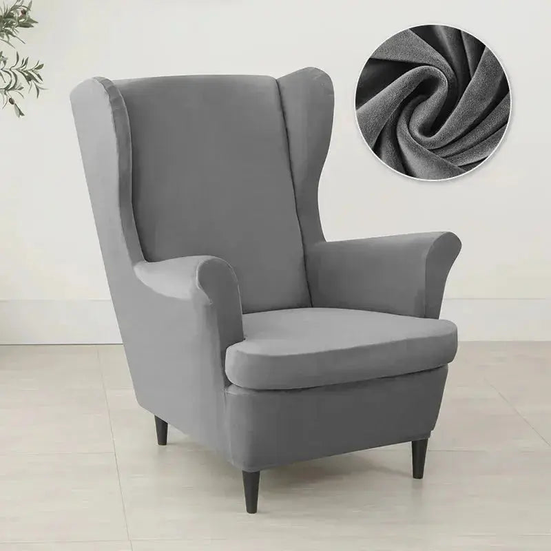 Housse Fauteuil à Oreilles Velours VELORIN Housse de France