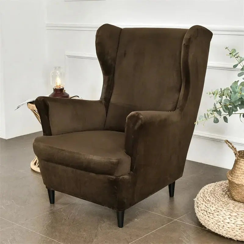 Housse Fauteuil à oreilles velours SOLVIA Housse de France