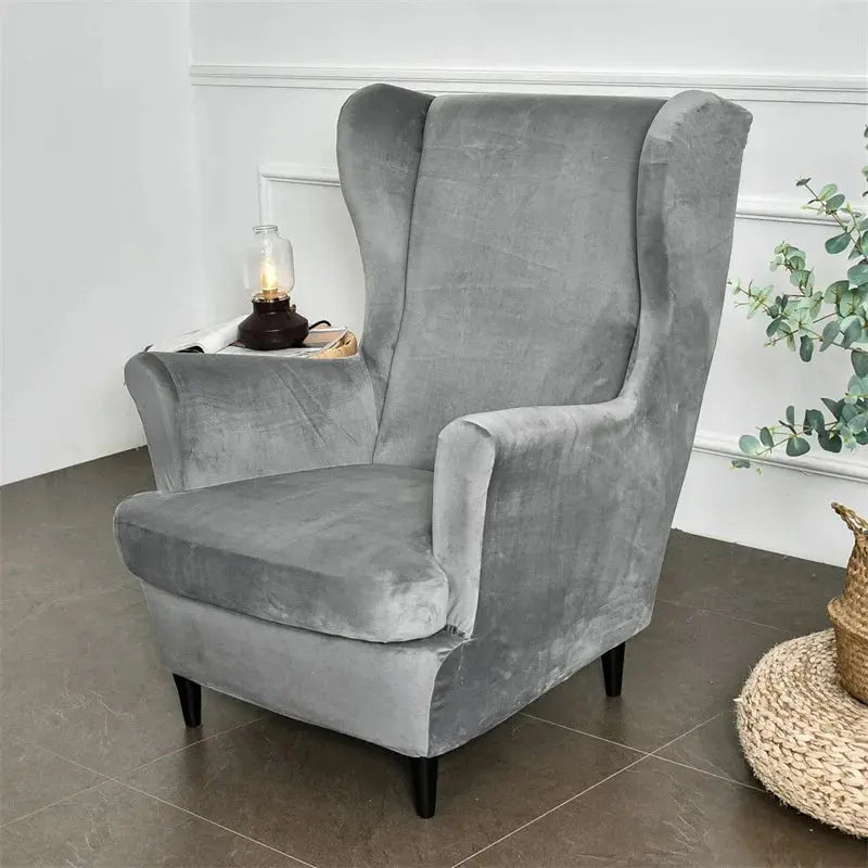 Housse Fauteuil à oreilles velours SOLVIA Housse de France