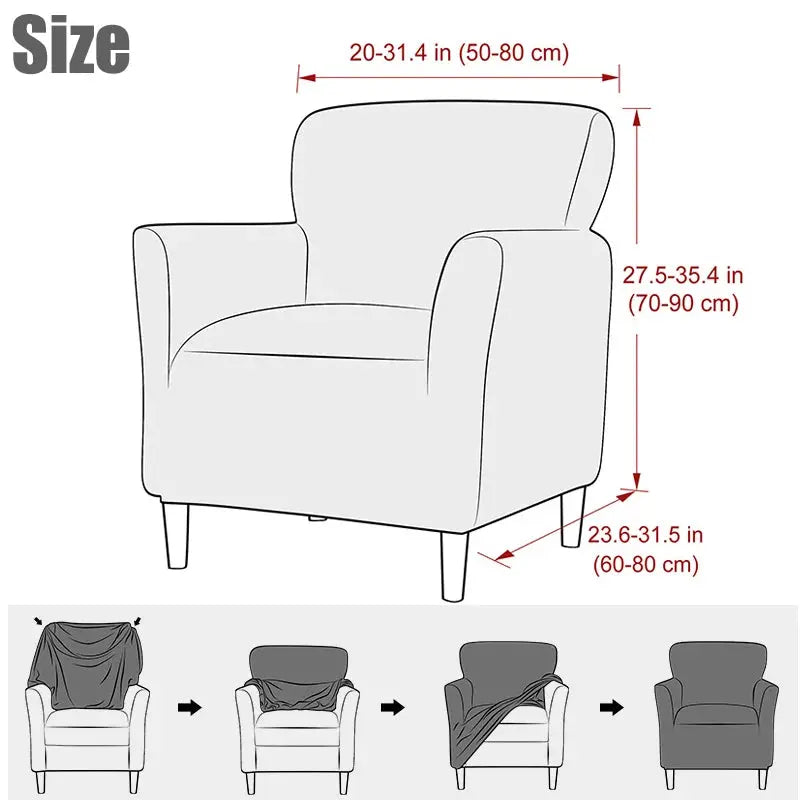 Housse Fauteuil club Vintage Housse de France