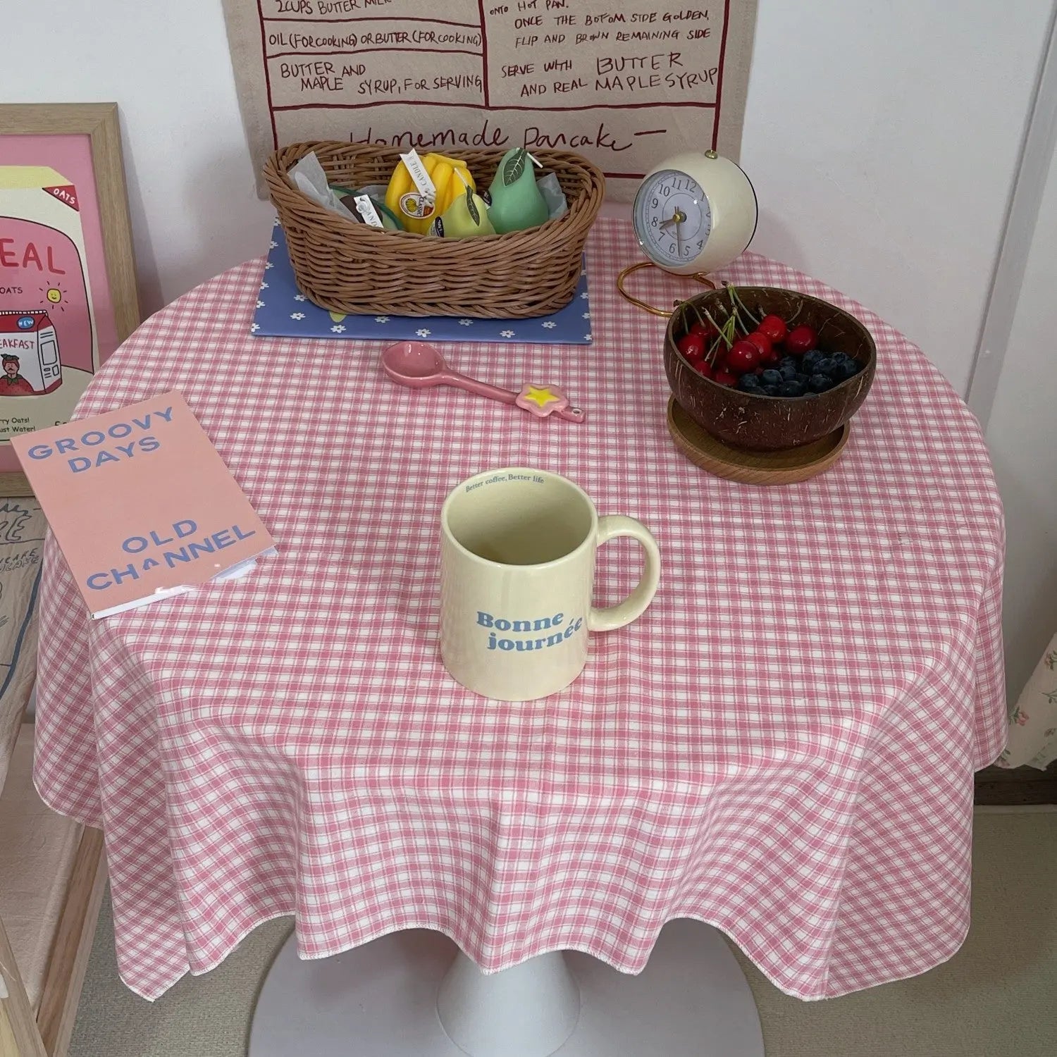 Housse Mange Debout Coton Coréen LIVARO Pink-140x260cm