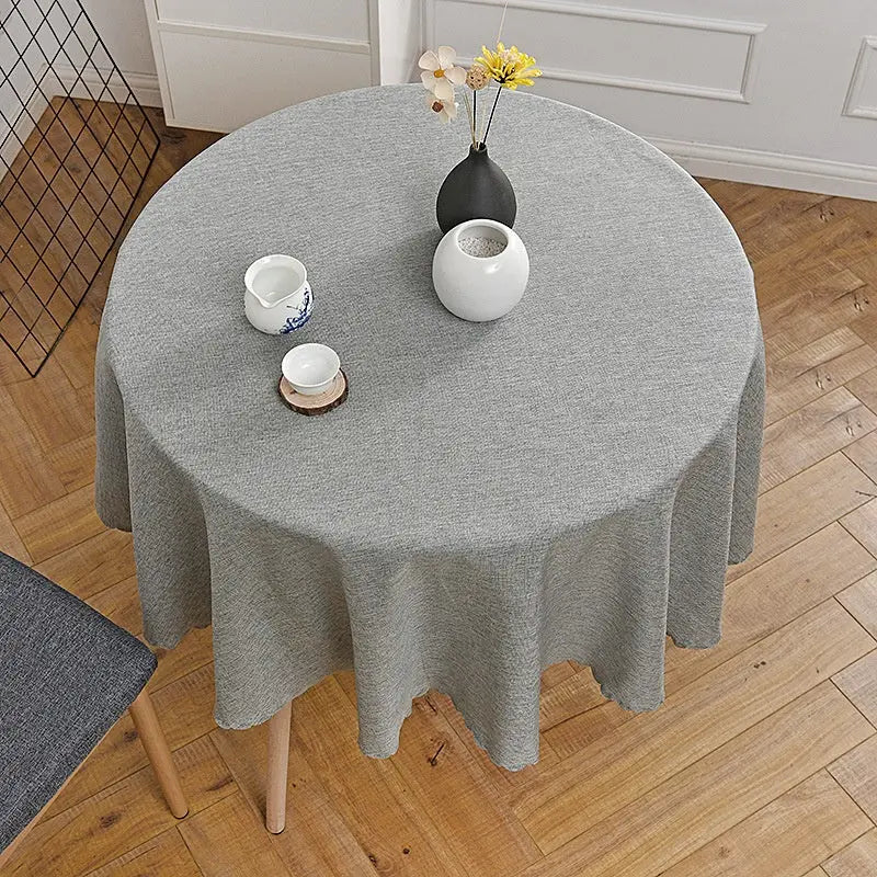 Housse Mange Debout Pastoral Blend **SOFENA** Light Gray Blue-Circular Diameter 180cm