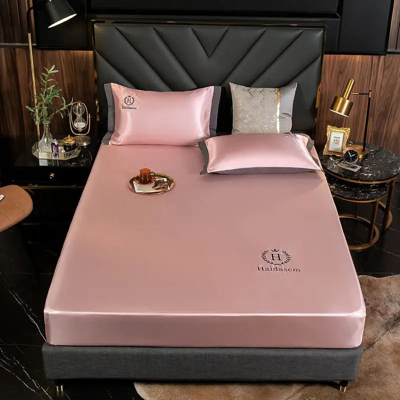 Housse Matelas Bambou Embroidery NOVILO RED bean paste-2.0m
