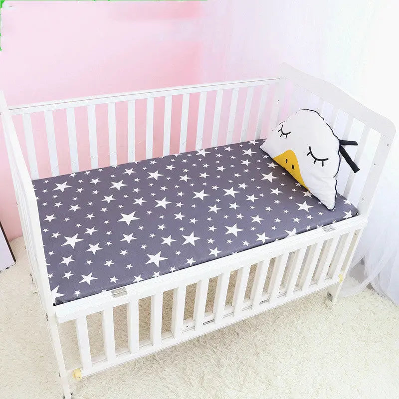 Housse Matelas Coton EcoCove Stars shine ash-130x70cm