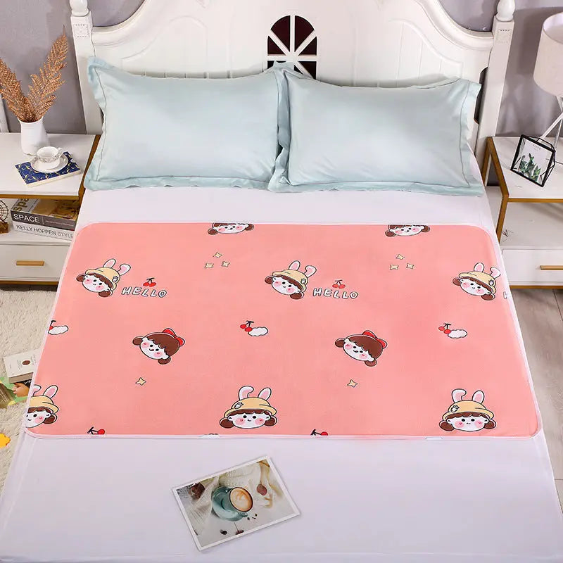 Housse Matelas Coton Écologique KIDOVO Pink princess-150X200