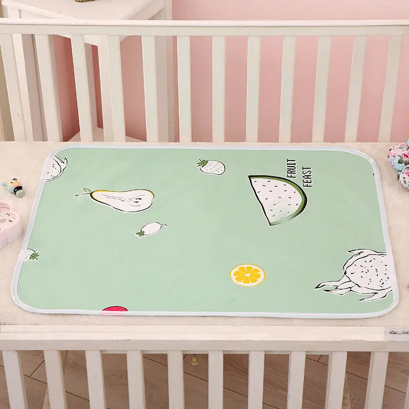Housse Matelas Coton Écologique KIDOVO Green fruit-100X150